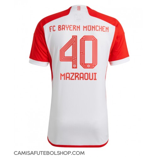 Camisa de time de futebol Bayern Munich Noussair Mazraoui #40 Replicas 1º Equipamento 2023-24 Manga Curta